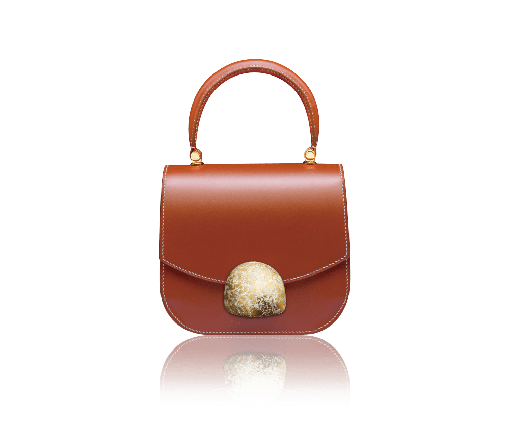 APHRODITE 168 Gold Sienna Box Calf with PURE 3 24K and White Gold G02 Gem