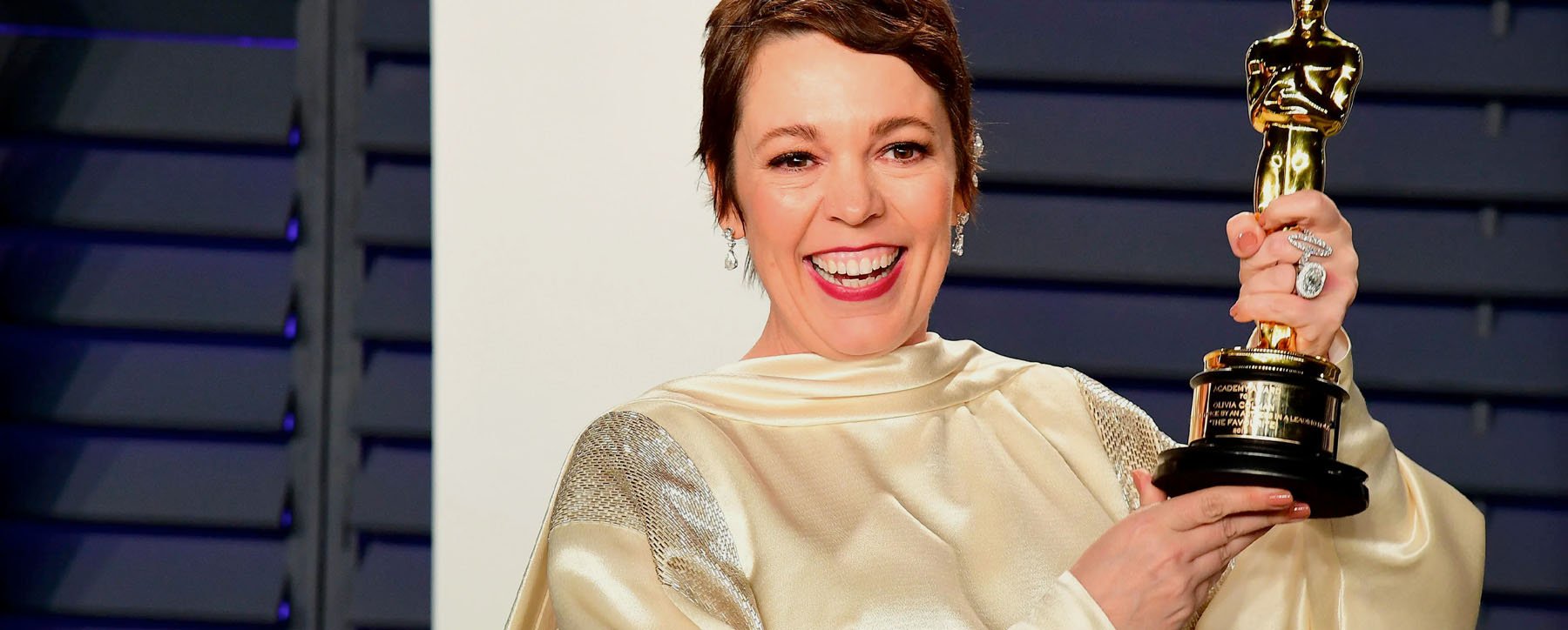 ACADEMY AWARD-WINNING BRITISH ACTRESS OLIVIA COLMAN WEARS SAUVEREIGN
